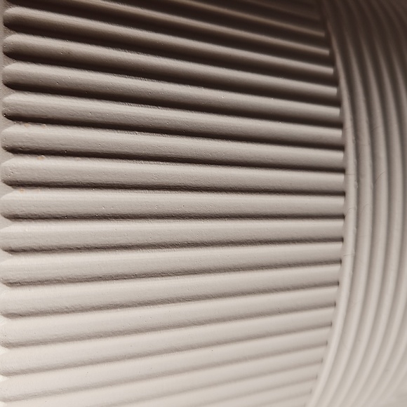 Soft Pink Textured Abstract Pattern Ceramic Pot - Picture 4 of 10